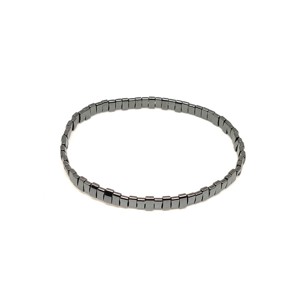 Hematit szürke téglalap karkötő 5x3mm Éjacél - Meska.hu
