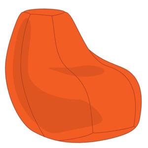 Narancs Tini Babzsákfotel Huzat, , , MESKA