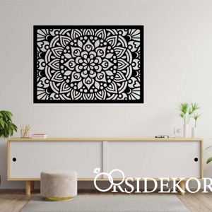 Virágos mandala falikép fából, Otthon & Életmód, Dekoráció, Spiritualitás, Mandala, , MESKA
