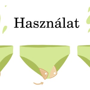 Meglepetés mintával mosható betét 18cm - szépségápolás - intim higiénia - tisztasági betét - Meska.hu
