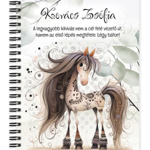 Személyre szabható - Szépséges furi lovas mintás A5-ös füzet, Otthon & Életmód, Papír, írószer, Jegyzetfüzet & Napló, , MESKA