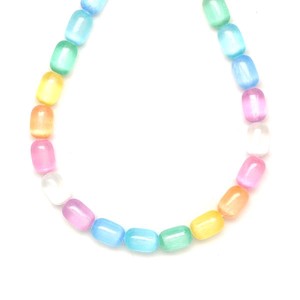 Szelenit szinezett vegyes henger 6-6,5x9-9,5mm  ékszerkészítő alapanyag (füzér), Kellékek & szerszámok, Ásvány alapanyag, Ásványfüzér, , MESKA