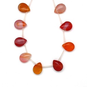 Üveg csepp 12x16mm ékszerkészítő alapanyag (füzér), Kellékek & szerszámok, Ásvány alapanyag, Ásványfüzér, , MESKA