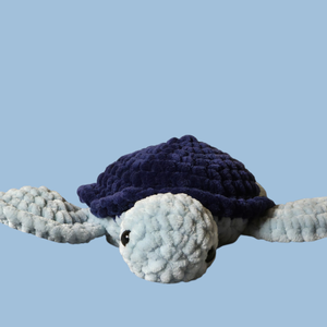 Horgolt kék teknős - játék & sport - plüssállat & játékfigura - teknős - Meska.hu