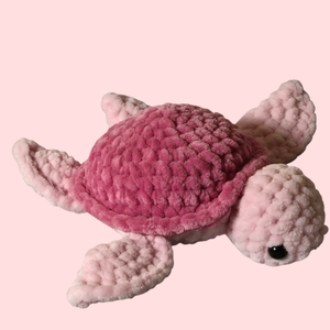 Horgolt rózsaszín teknős, Játék & Sport, Plüssállat & Játékfigura, Teknős, Horgolás, MESKA