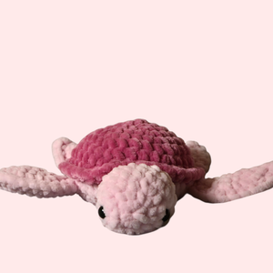 Horgolt rózsaszín teknős - játék & sport - plüssállat & játékfigura - teknős - Meska.hu