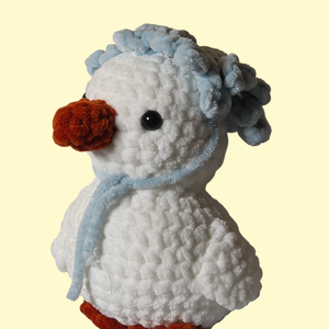 Horgolt fejkendős kacsa, Játék & Sport, Plüssállat & Játékfigura, Madár, Horgolás, MESKA