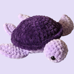 Horgolt lila teknős, Játék & Sport, Plüssállat & Játékfigura, Teknős, Horgolás, MESKA