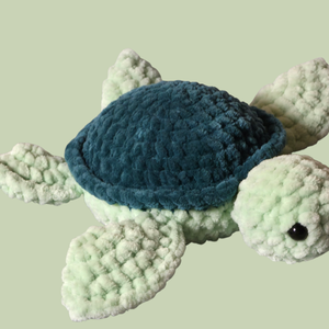 Horgolt zöld teknős, Játék & Sport, Plüssállat & Játékfigura, Teknős, Horgolás, MESKA