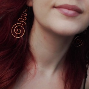 BeEql Spiral fülbevaló, Ékszer, Fülbevaló, Lógó fülbevaló, Ékszerkészítés, MESKA