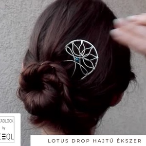 BeEql Lotus Drop hajtű ékszer - ruha & divat - hajdísz & hajcsat - hajcsat & hajtű - Meska.hu