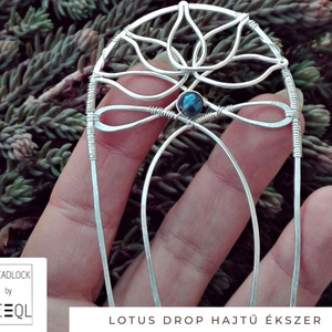 BeEql Lotus Drop hajtű ékszer - ruha & divat - hajdísz & hajcsat - hajcsat & hajtű - Meska.hu