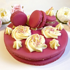 Óriás MACARON torta  - élelmiszer - édesség - Meska.hu