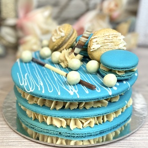 Kétemeletes óriás MACARON torta  - Meska.hu