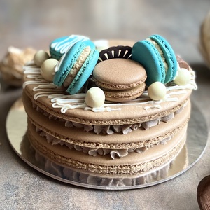 Kétemeletes óriás MACARON torta  - élelmiszer - édesség - Meska.hu