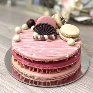 Kétemeletes óriás MACARON torta  - Meska.hu