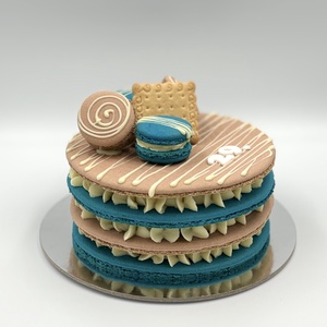Háromszintes óriás MACARON torta  - élelmiszer - édesség - Meska.hu