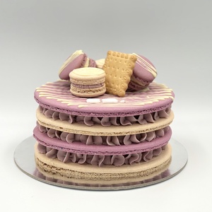 Háromszintes óriás MACARON torta  - élelmiszer - édesség - Meska.hu