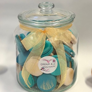 Macaron üvegbe zárva  - élelmiszer - édesség - Meska.hu