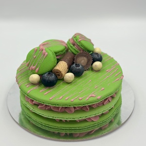 Kétszintes óriás MACARON torta  - élelmiszer - édesség - macaron - Meska.hu