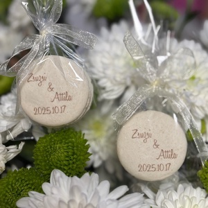 Egyedi feliratos MACARON - stílusos köszönetajándék � - élelmiszer - édesség - macaron - Meska.hu