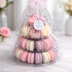 Elegáns Macaron Torony � 4 Szintnyi Élmény - élelmiszer - édesség - macaron - Meska.hu
