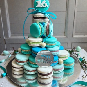 Macaron gúla - 45 darab édes csoda - élelmiszer - édesség - macaron - Meska.hu