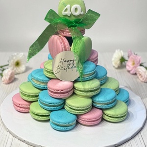 Macaron gúla - 40 darab édes csoda - élelmiszer - édesség - macaron - Meska.hu