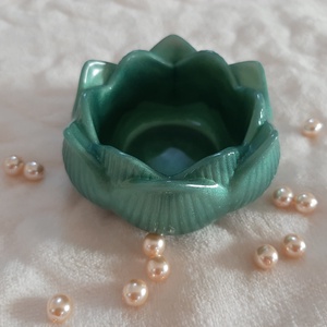 Epoxy lótusz ékszertartó - ékszer - ékszertartó - ékszertartó tál - Meska.hu