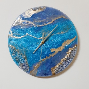 Epoxy falióra, Otthon & Életmód, Dekoráció, Fali és függő dekoráció, Falióra & óra, Ékszerkészítés, MESKA