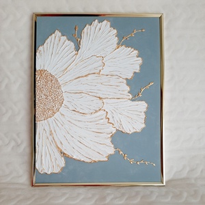 Texturált virágos falikép, Otthon & Életmód, Dekoráció, Kép & Falikép, 3d képek, Festészet, MESKA