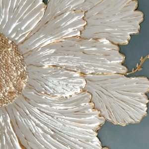 Texturált virágos falikép - otthon & életmód - dekoráció - kép & falikép - 3d képek - Meska.hu