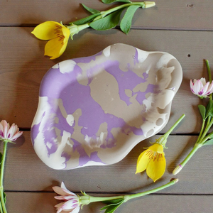 Jesmonite ékszertartó tálca - ékszer - ékszertartó - ékszerdoboz - Meska.hu