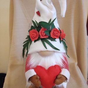 Valentin napi ülő manó, ajándék, Otthon & Életmód, Dekoráció, Manók, , MESKA