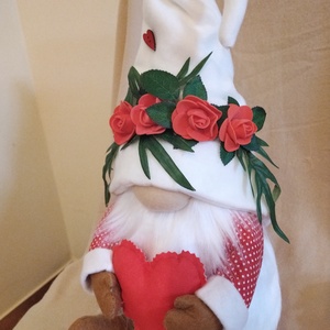 Valentin napi ülő manó, ajándék - otthon & életmód - dekoráció - manók - Meska.hu