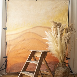 Narancssárga kézzel festett vászon háttér 160cm x200cm - baba - mama - babafotózás - babafotózási kellékek - Meska.hu