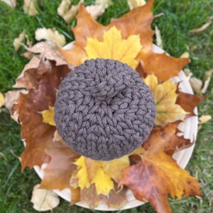 Horgolt makk tároló - kellékek & szerszámok - dekorációs kellékek - őszi dekor - őszi dekortök - Meska.hu