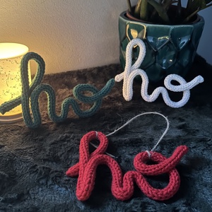 Ho ho ho - karácsony - karácsonyi lakásdekoráció - karácsonyi lakásdíszek - Meska.hu