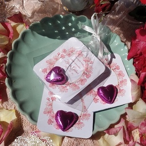 Csoki szív köszönetajándék esküvőkre, bármilyen alkalomra - esküvő - emlék & ajándék - köszönőajándék - Meska.hu