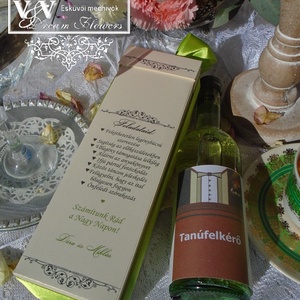 Tanúfelkérő esküvőre díszdobozban férfiaknak borral - esküvő - meghívó & kártya - tanú felkérő - Meska.hu