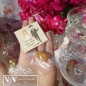 Esküvői köszönőajándék karamellás cukorka dísztasakban - Meska.hu