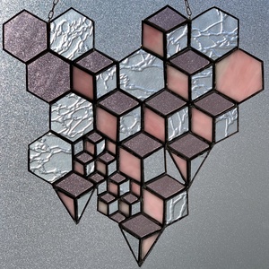 Fényfogó jégvarázs Rose I - Tiffany festett üveg  - otthon & életmód - dekoráció - asztal és polc dekoráció - díszüveg - Meska.hu