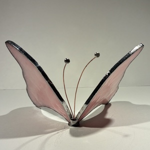 Pillangó opal rózsaszín, Otthon & Életmód, Dekoráció, Asztal és polc dekoráció, Díszüveg, , MESKA