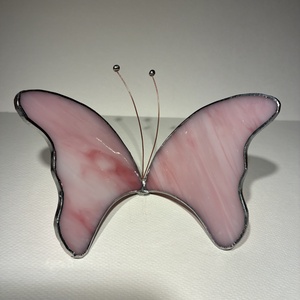 Pillangó opal rózsaszín - otthon & életmód - dekoráció - asztal és polc dekoráció - díszüveg - Meska.hu