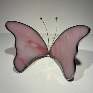 Pillangó opal rózsaszín - otthon & életmód - dekoráció - asztal és polc dekoráció - díszüveg - Meska.hu