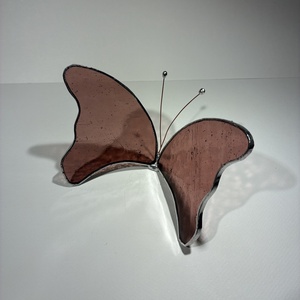 Pillangó mályva üveg - otthon & életmód - dekoráció - asztal és polc dekoráció - díszüveg - Meska.hu