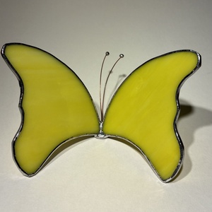 Pillangó sárga, Otthon & Életmód, Dekoráció, Asztal és polc dekoráció, Díszüveg, , MESKA