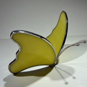 Pillangó sárga - otthon & életmód - dekoráció - asztal és polc dekoráció - díszüveg - Meska.hu