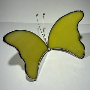 Pillangó sárga - otthon & életmód - dekoráció - asztal és polc dekoráció - díszüveg - Meska.hu