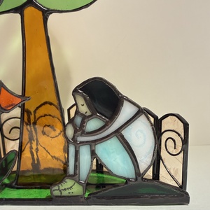 Lány a parkban - otthon & életmód - dekoráció - asztal és polc dekoráció - díszüveg - Meska.hu